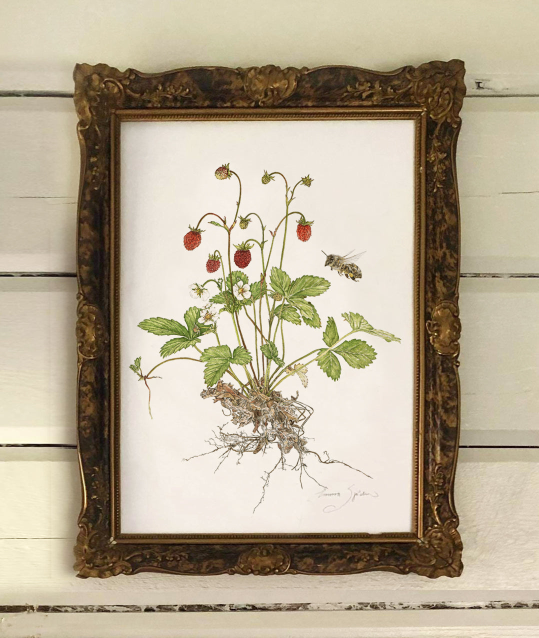 2-Piece Art Print Strawberries 21x30 & 30x40