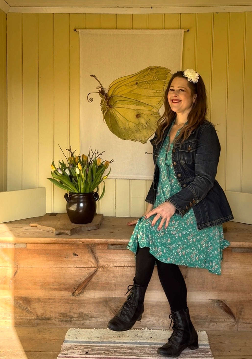 Wallhanging Lemon Butterfly