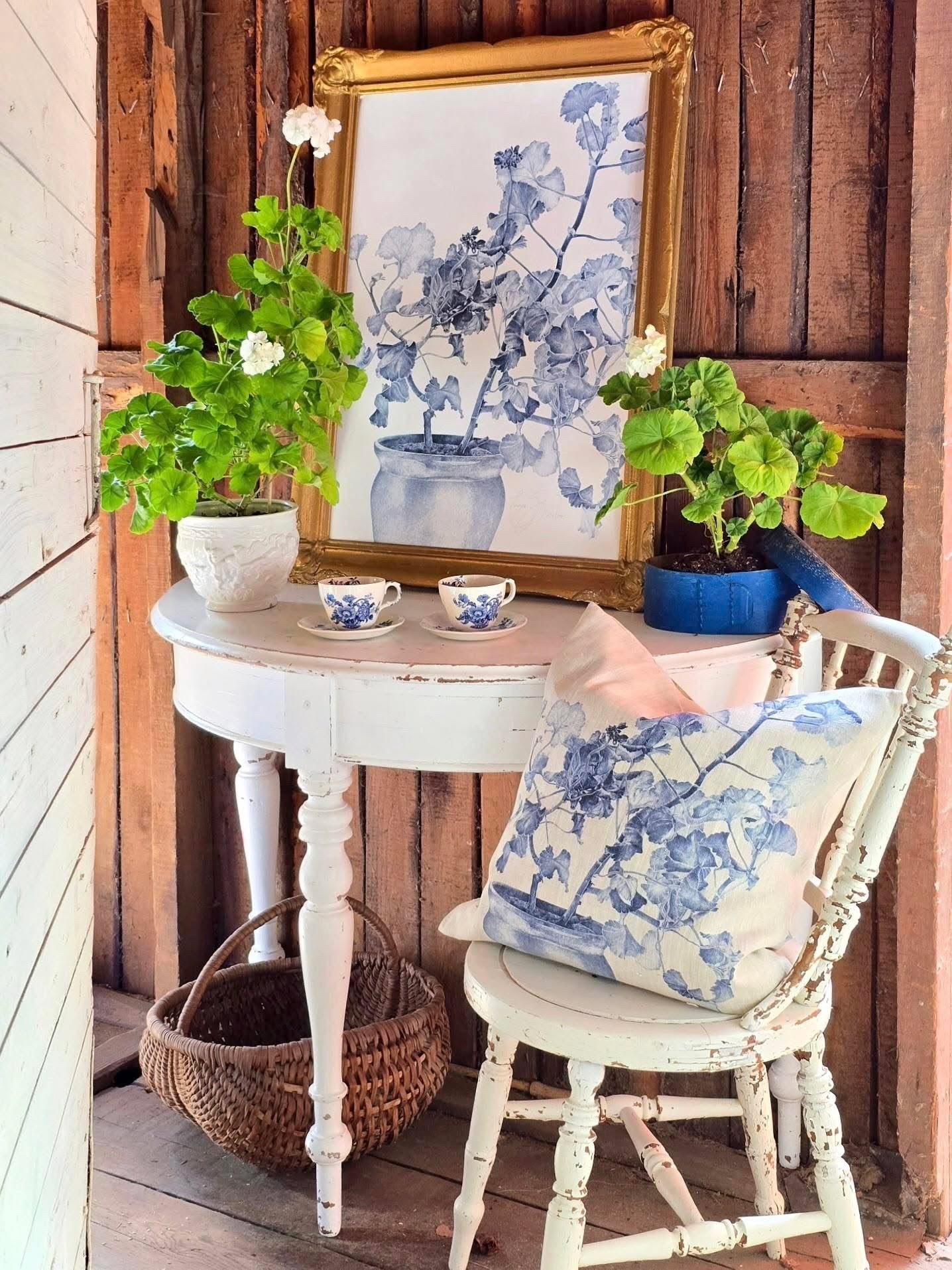 Art Print Blue Geranium 50x70