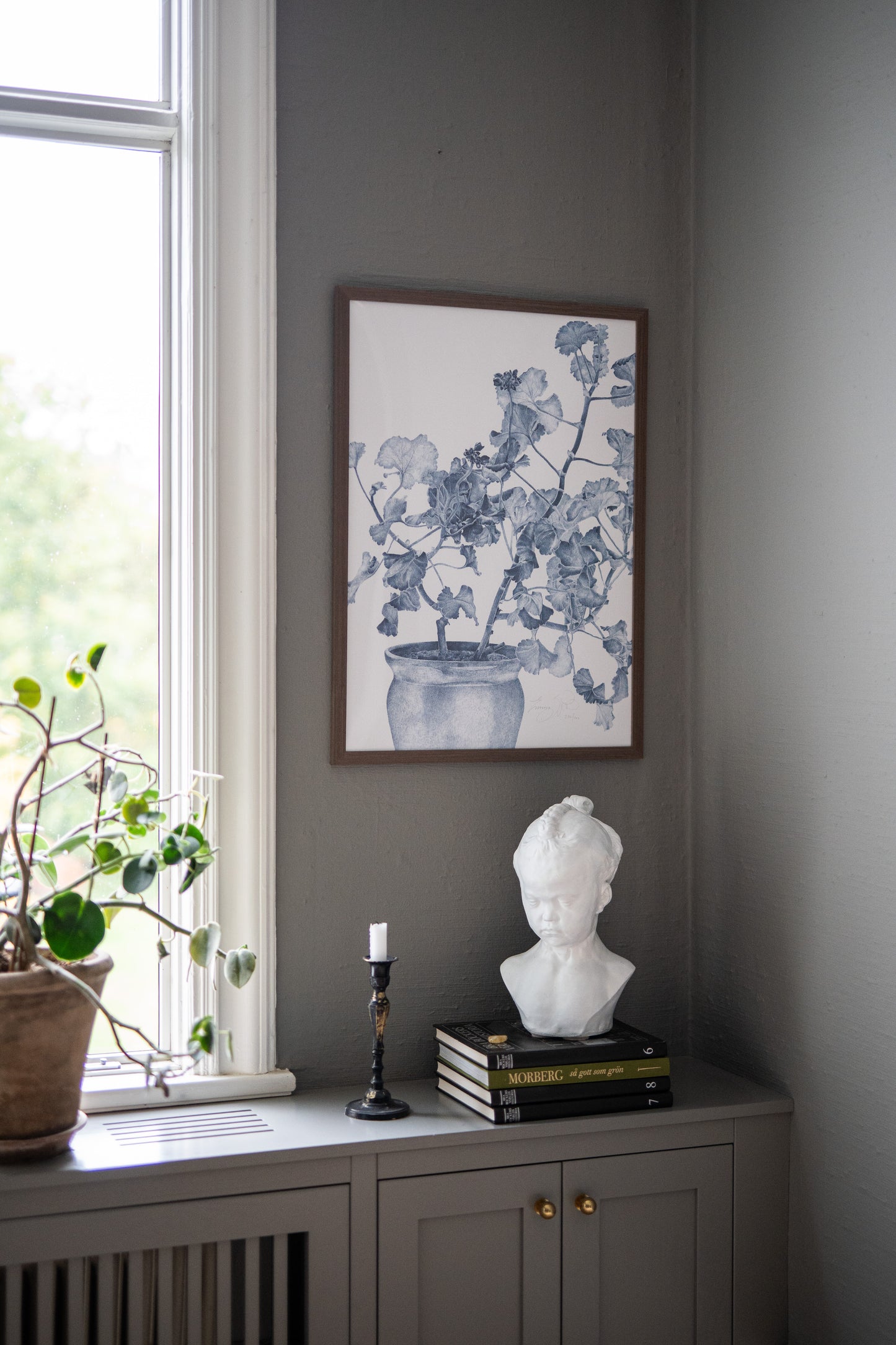 Art Print Blue Geranium 50x70