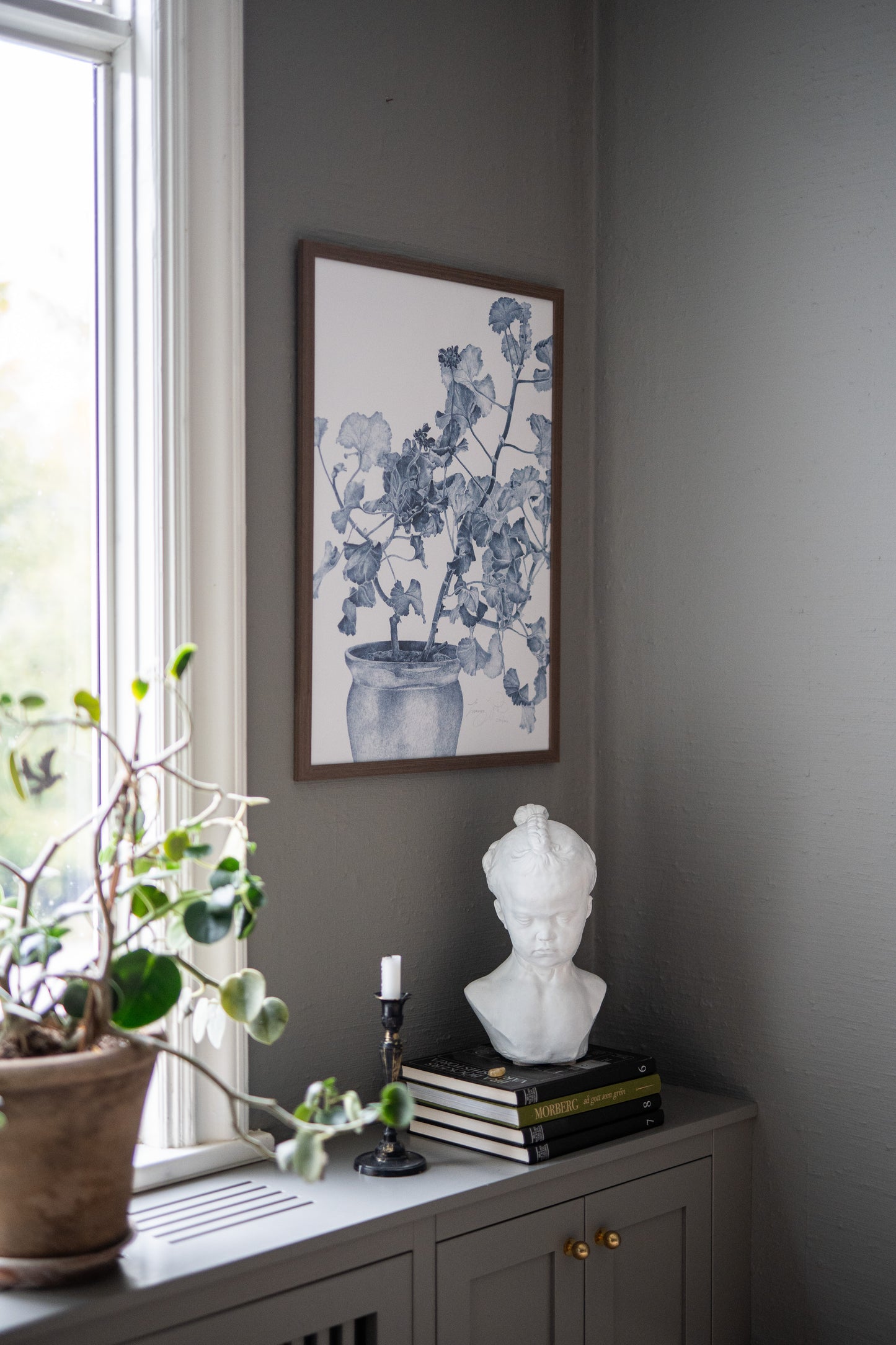 Art Print Blue Geranium 50x70