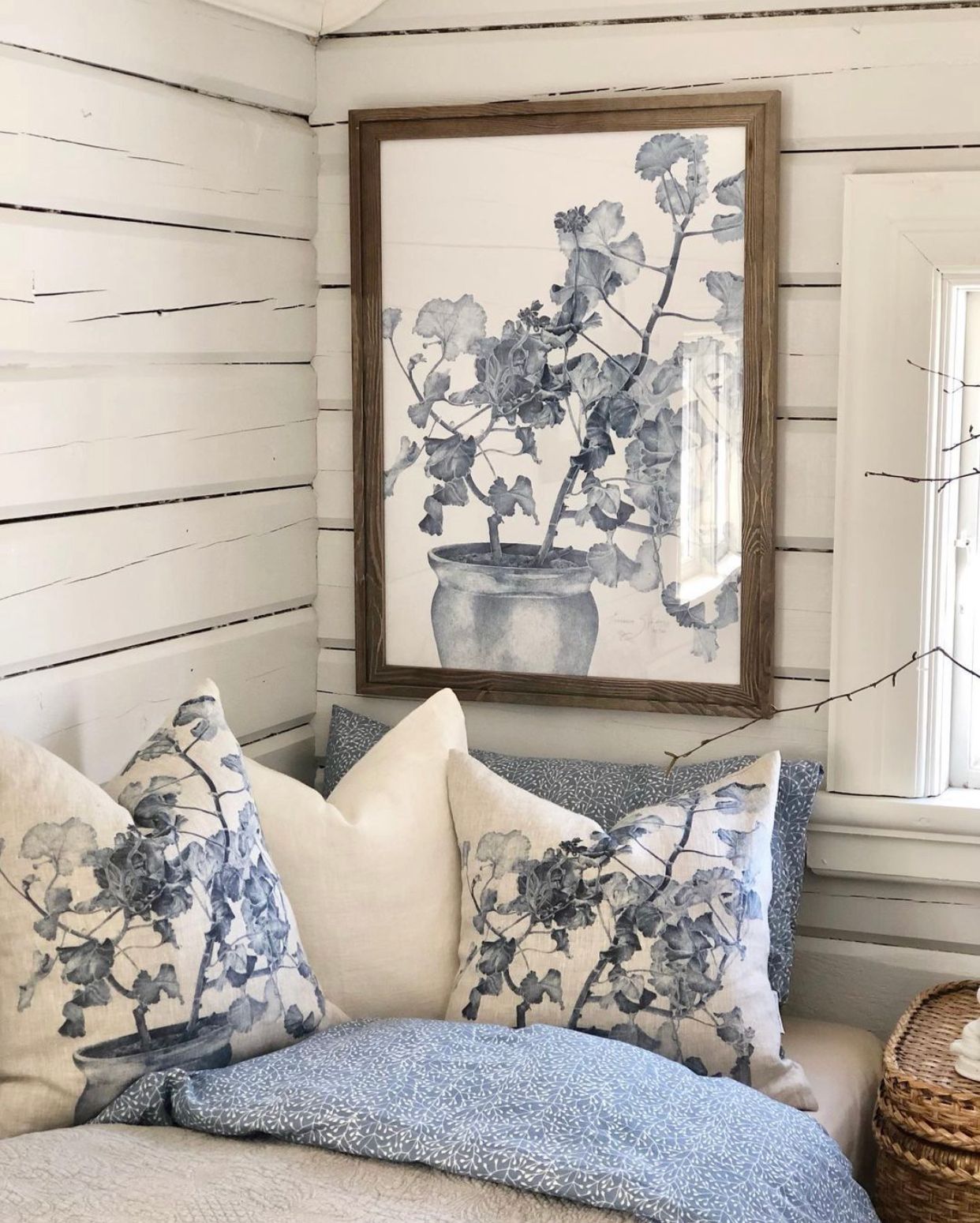 Art Print Blue Geranium 50x70