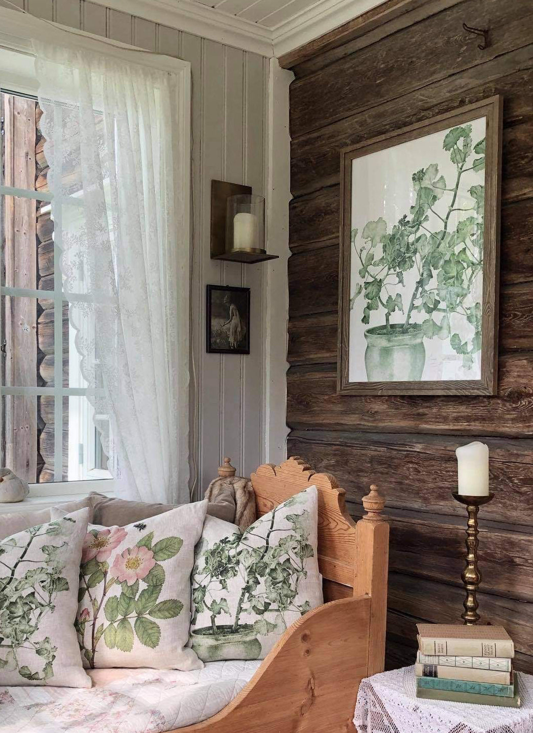 Art Print Green Geranium 50x70