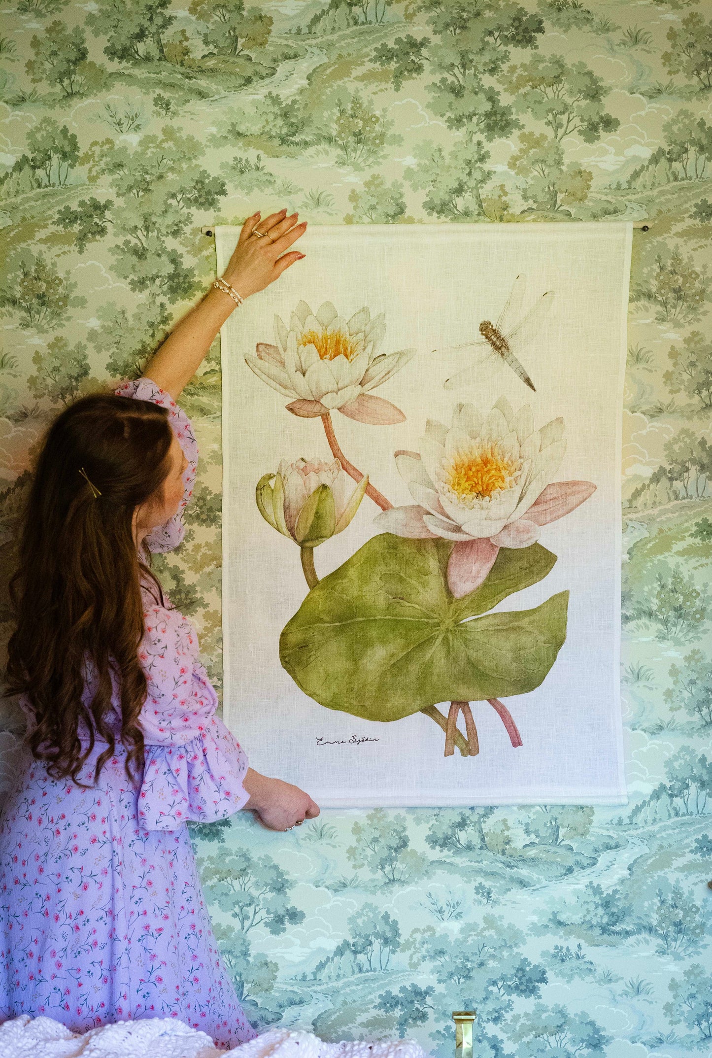 Wallhanging Waterlilly